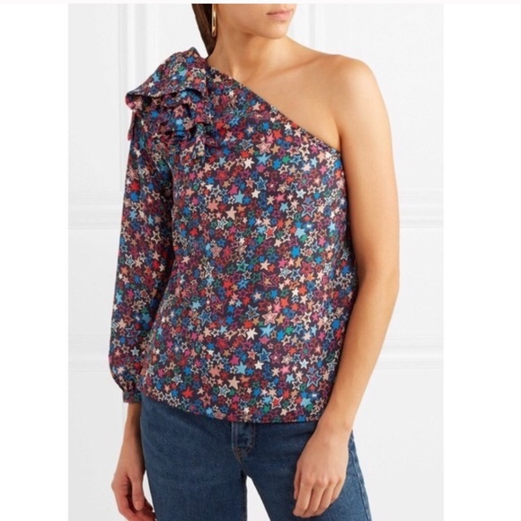 *SOLD* J. Crew Kaleidoscope Star Print Blouse 14 - Picture 9 of 9